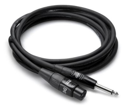 Kabel audio Hosa Kabel mikrofonowy PRO XLRf – TS, 3m
